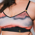 Sustainable, ethically produced elements wireless bra by Underwear for Humanity. For DD-GG cup sizes. Recycled materials, flexible, supportive. Knitted bra and band, adjustable straps. Model wears the DD+ bra.