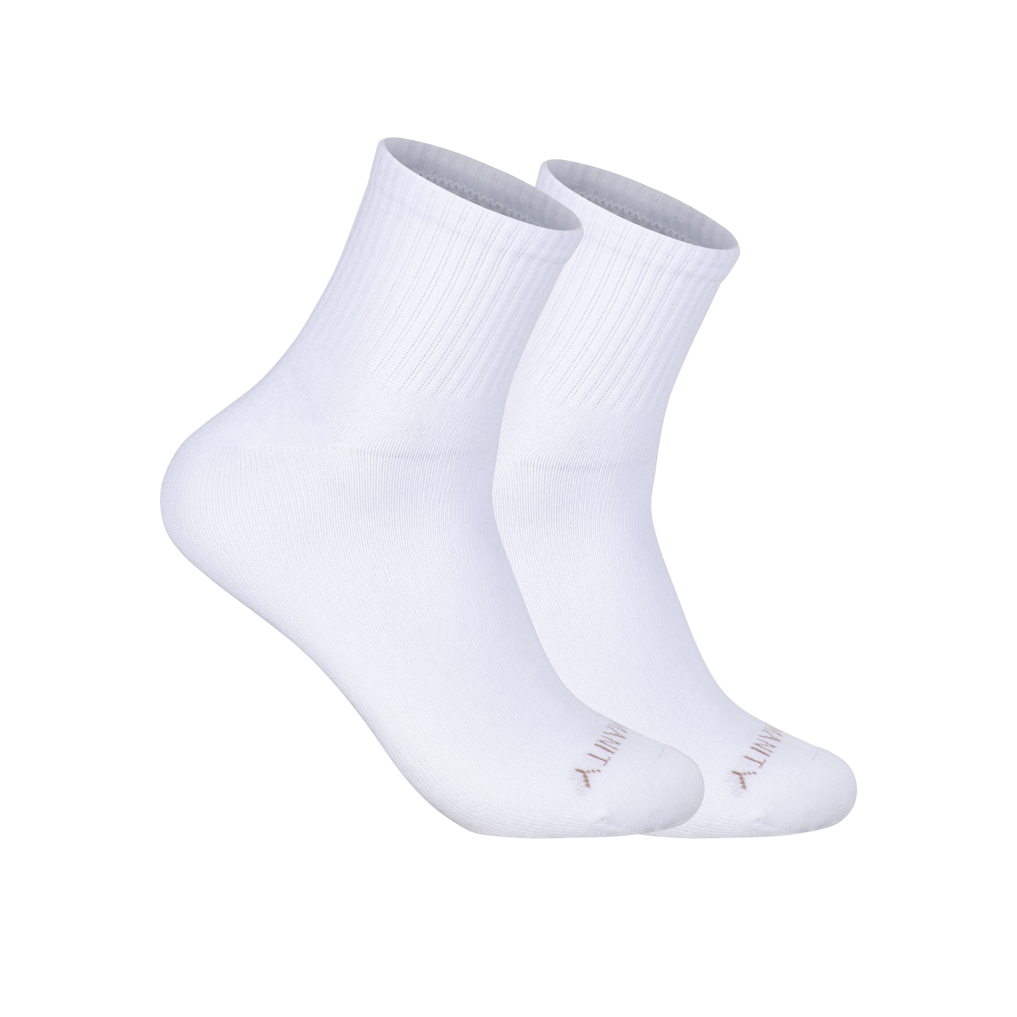 3 Pack Organic Cotton Mid-Crew Socks - White