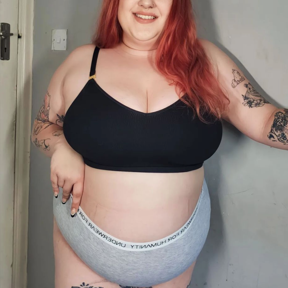 Organic Cotton High Waist Brief - Grey Marle