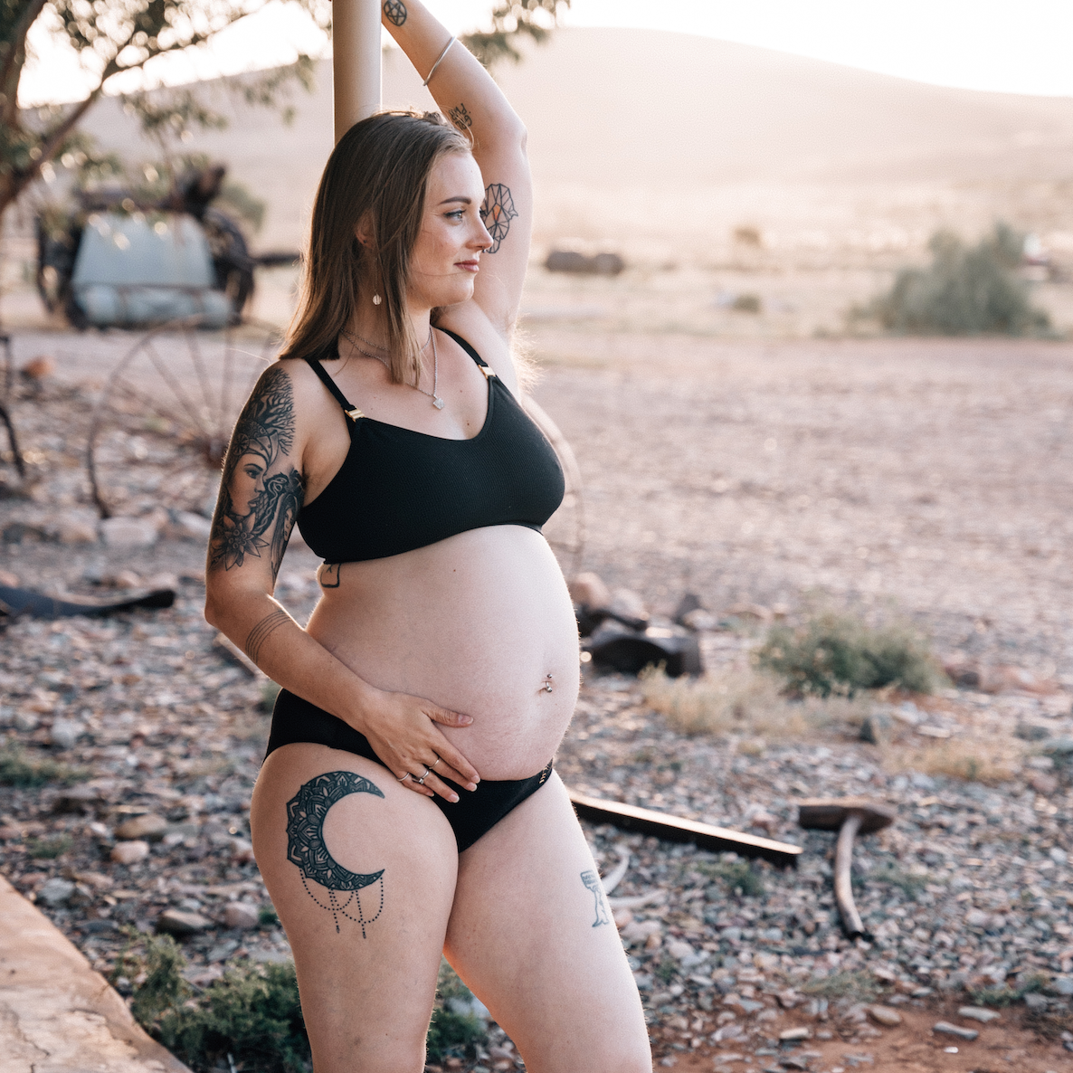 Recycled Maternity Bra - Black