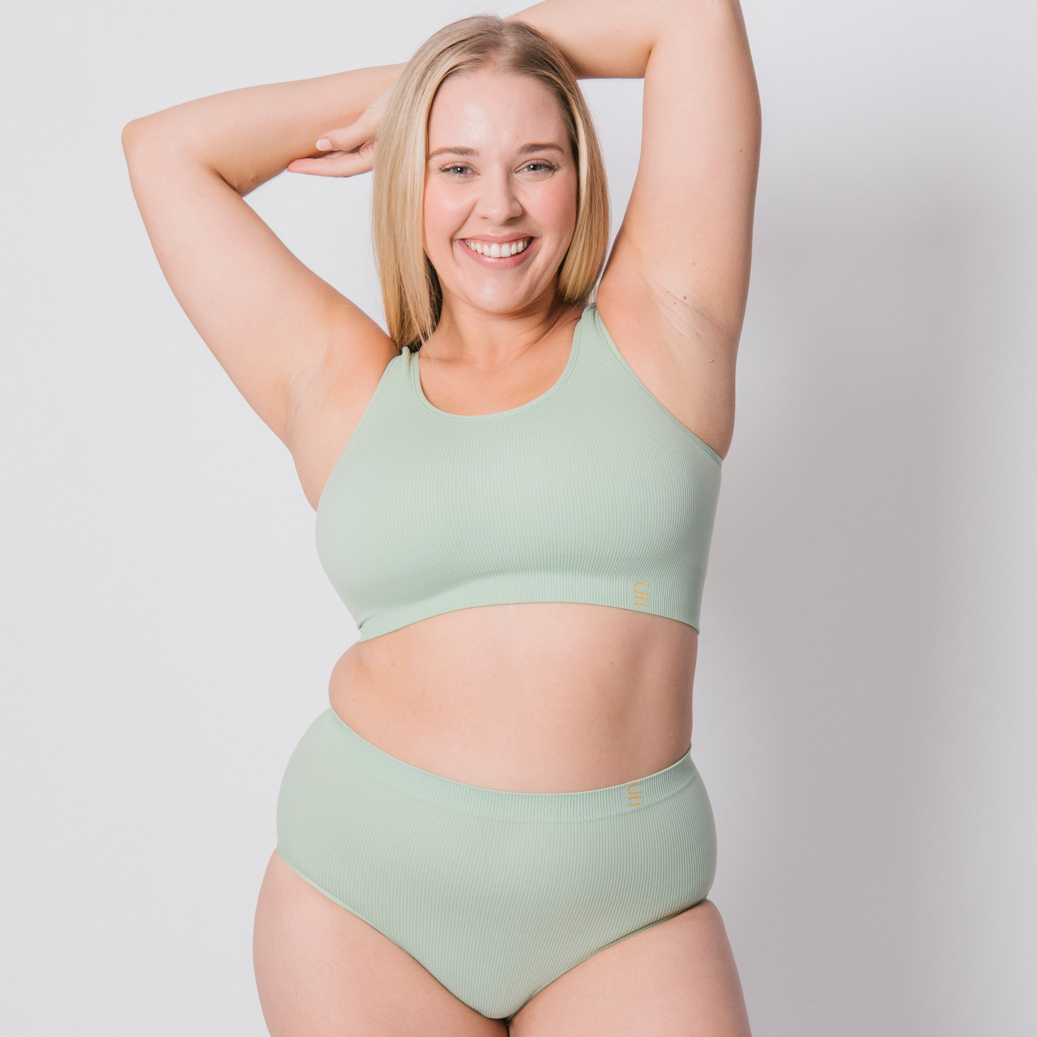Recycled Bra Crop D+ - Mist