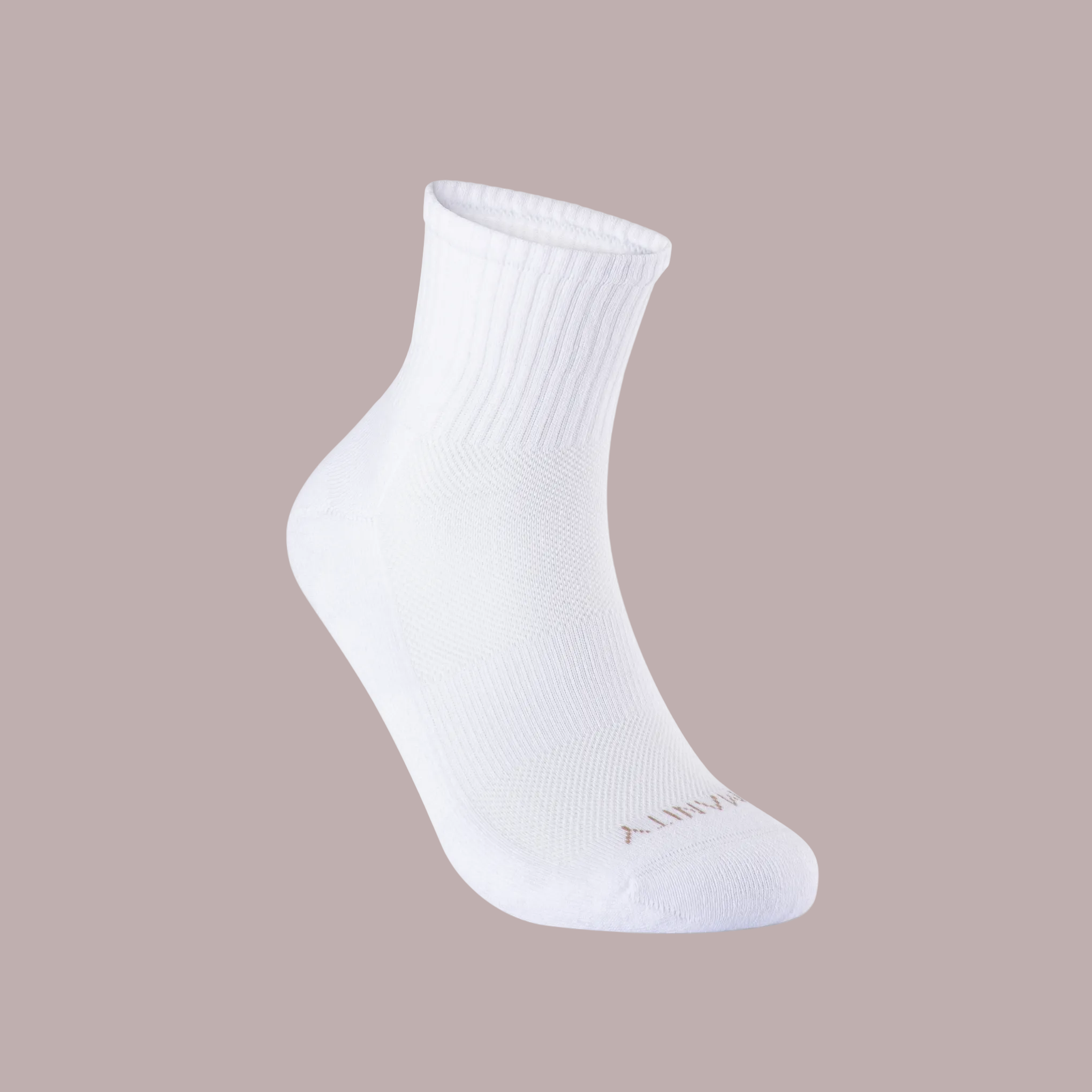 3 Pack Organic Cotton Quarter Crew Socks - White