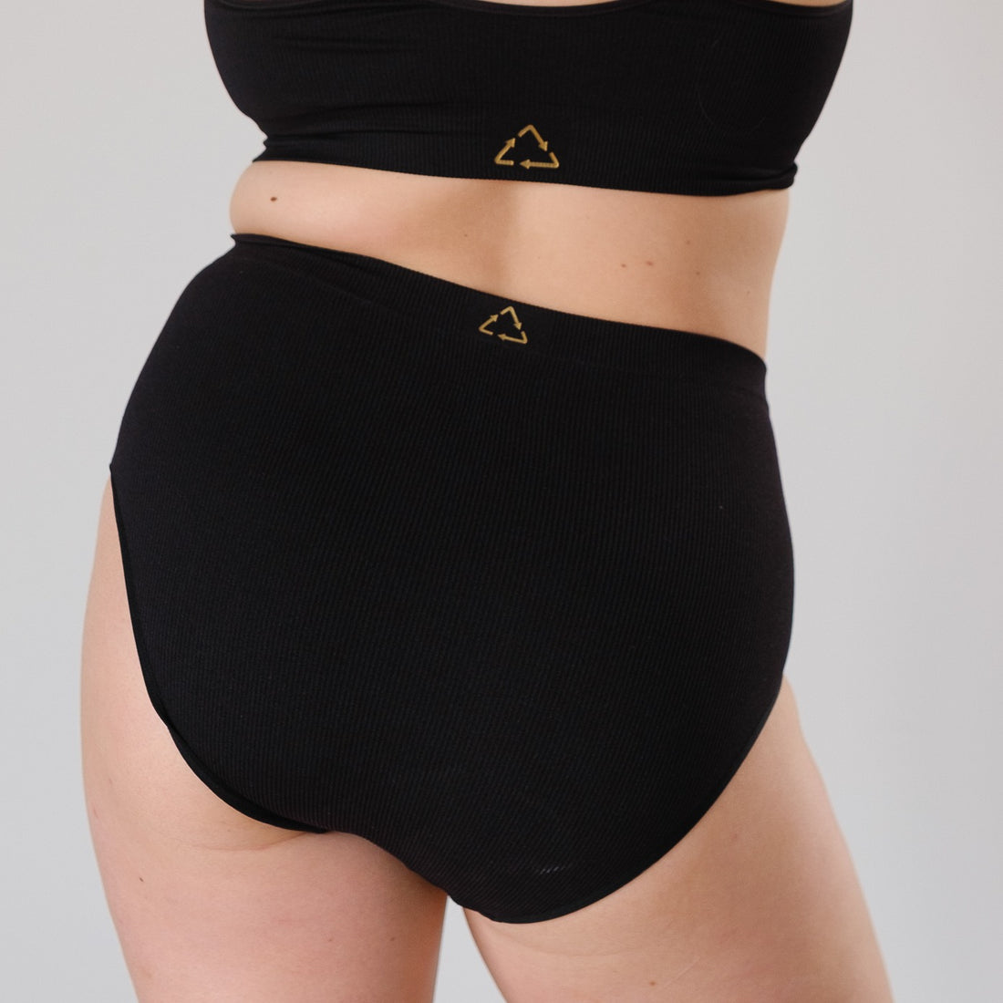 High Waist Brief - Recycled Seamfree - Black