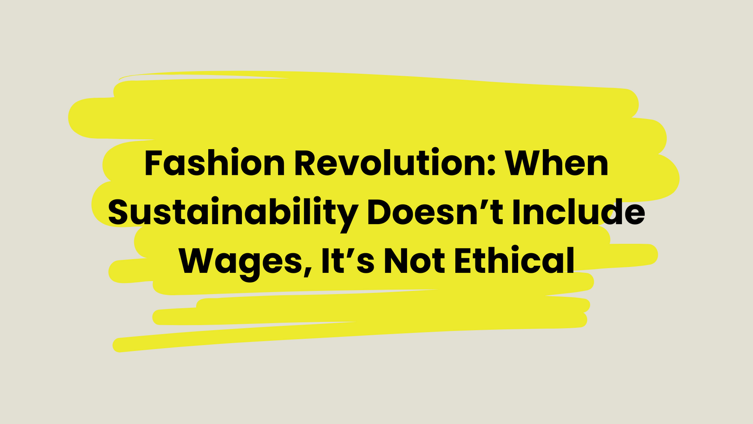 Can Sustainability Actually Undermine Workers’ Wages?