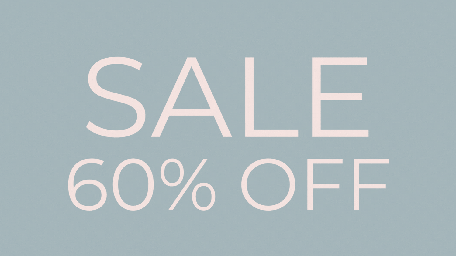 SALE 60% OFF