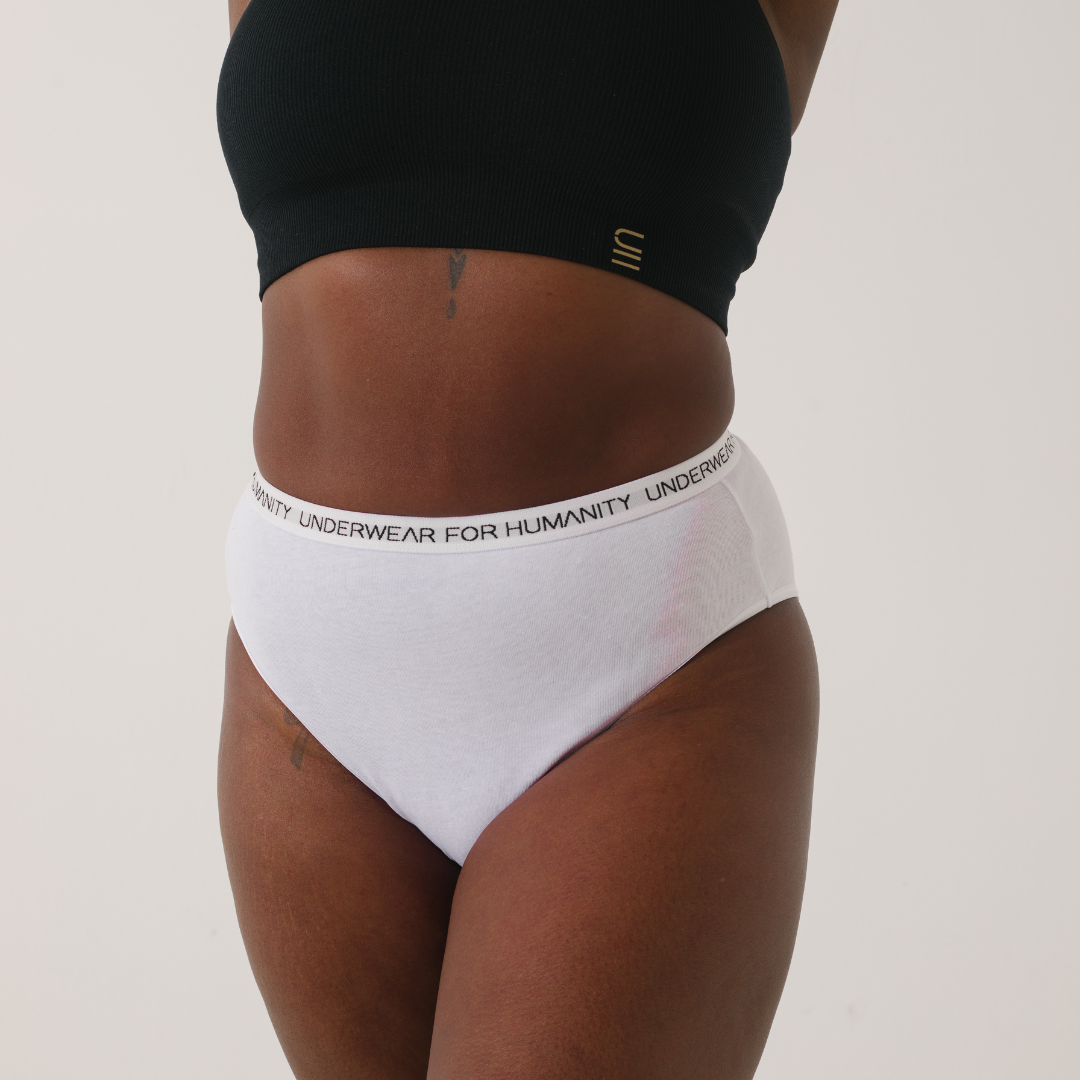 Underwear for Humanity ethical sustainable - organic cotton high waist brief 3pk