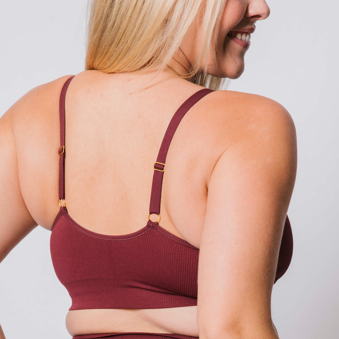 Recycled Wireless Bra DD+ - Cranberry