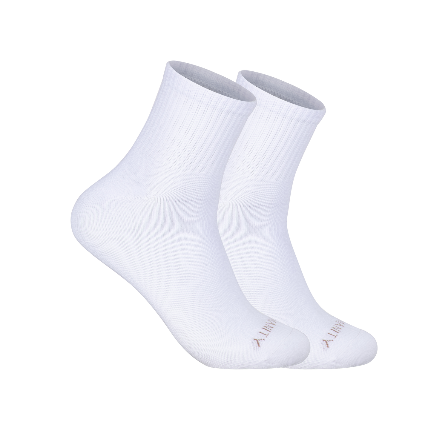 3 Pack Organic Cotton Mid-Crew Socks - White