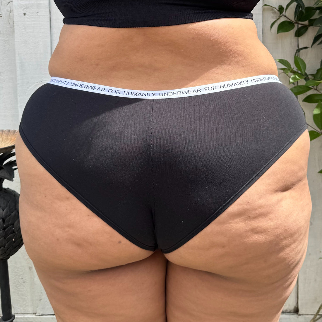 New Fit - Organic Cotton Cheeky - Black