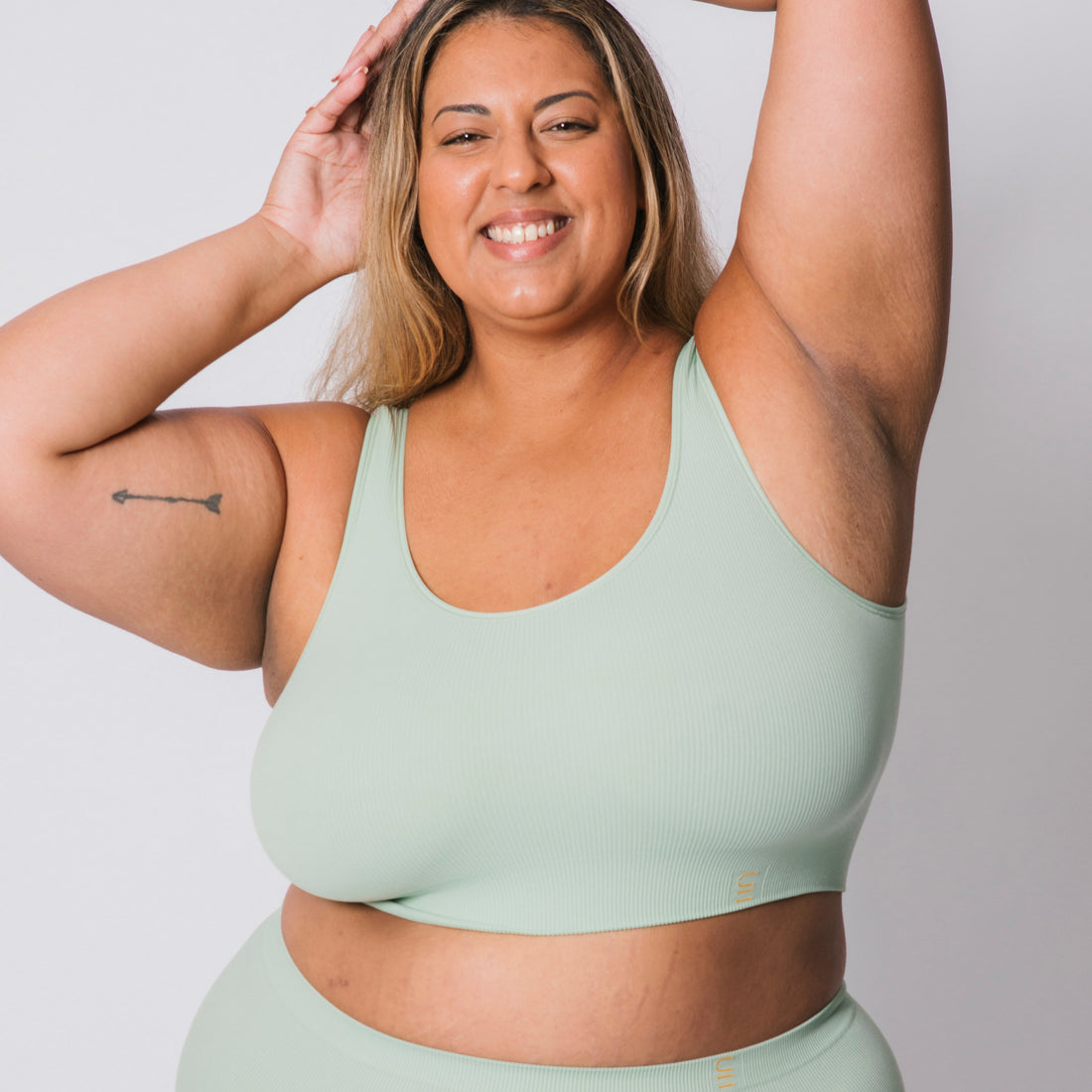 Recycled Bra Crop D+ - Mist