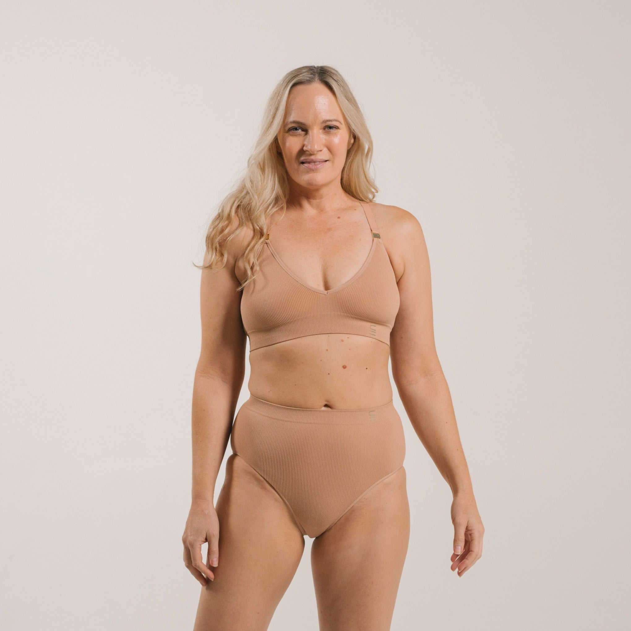 High Waist Brief - Recycled Seamfree - Nude 3