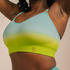 Sustainable, ethically produced OCEAN wireless bra by Underwear for Humanity. A -D cup sizes. Recycled materials, flexible, supportive. Knitted bra and band, adjustable straps. Models wear the A-D bra.