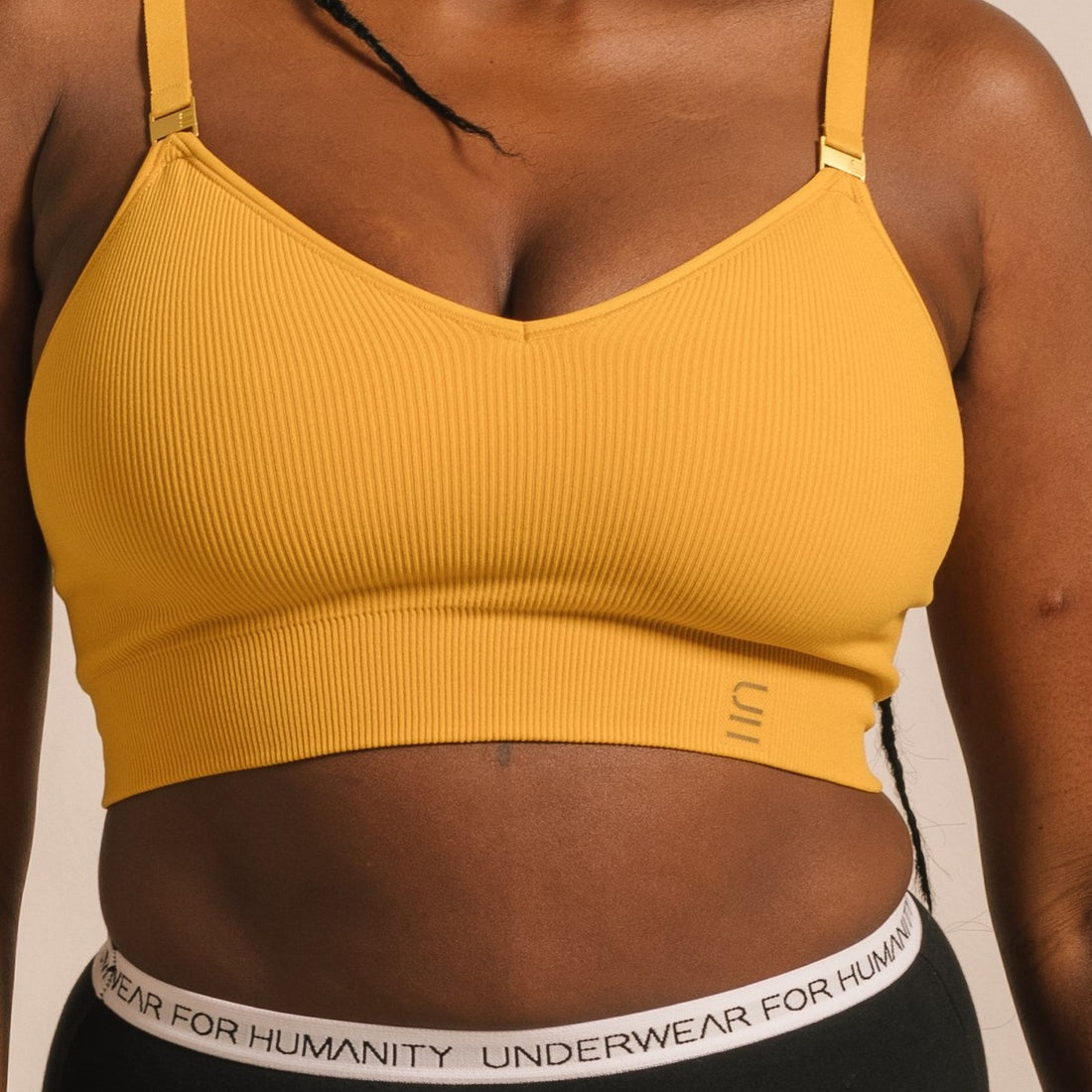 Recycled Wireless Bra DD+ - Gold