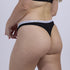 Organic cotton g-string briefs in black – eco-friendly and sustainable underwear.