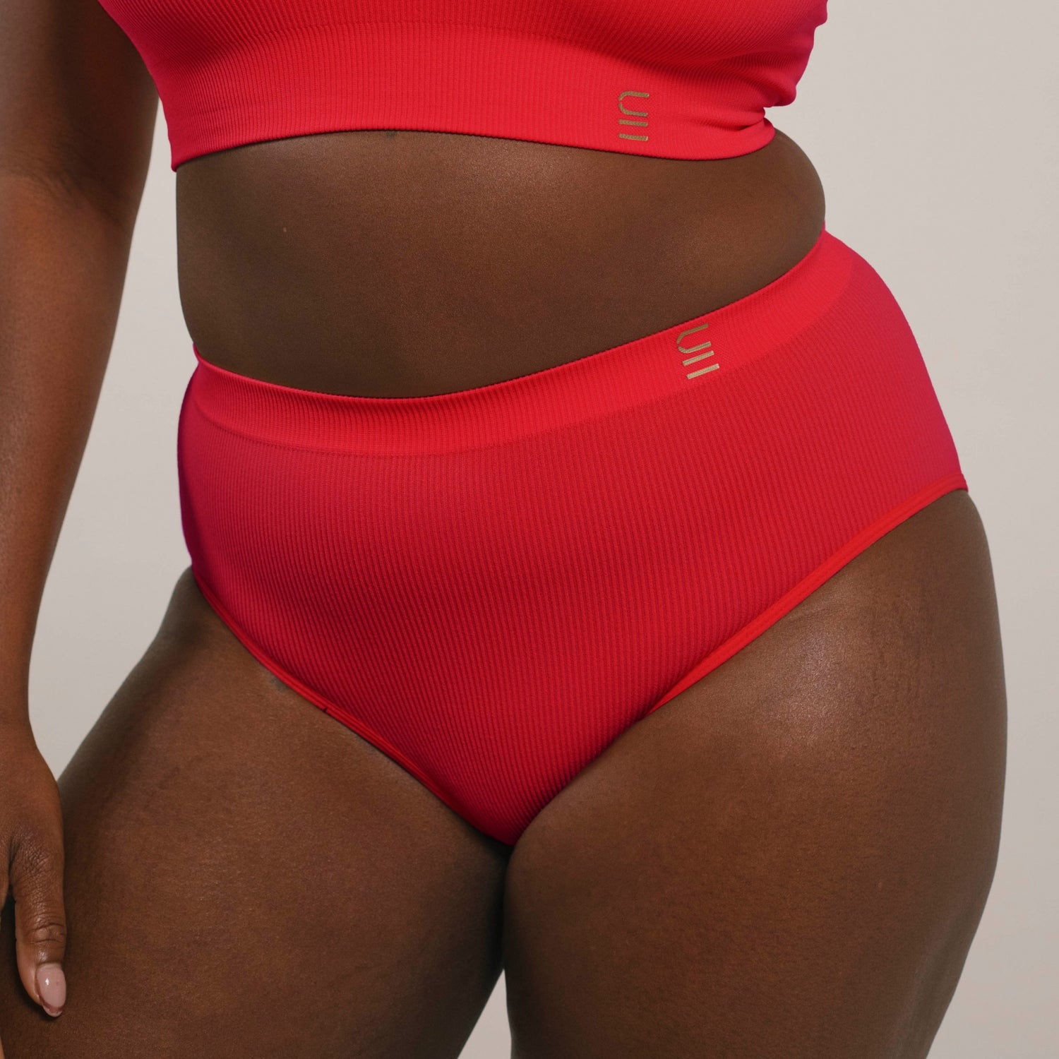 High Waist Brief - Recycled Seamfree - Flame