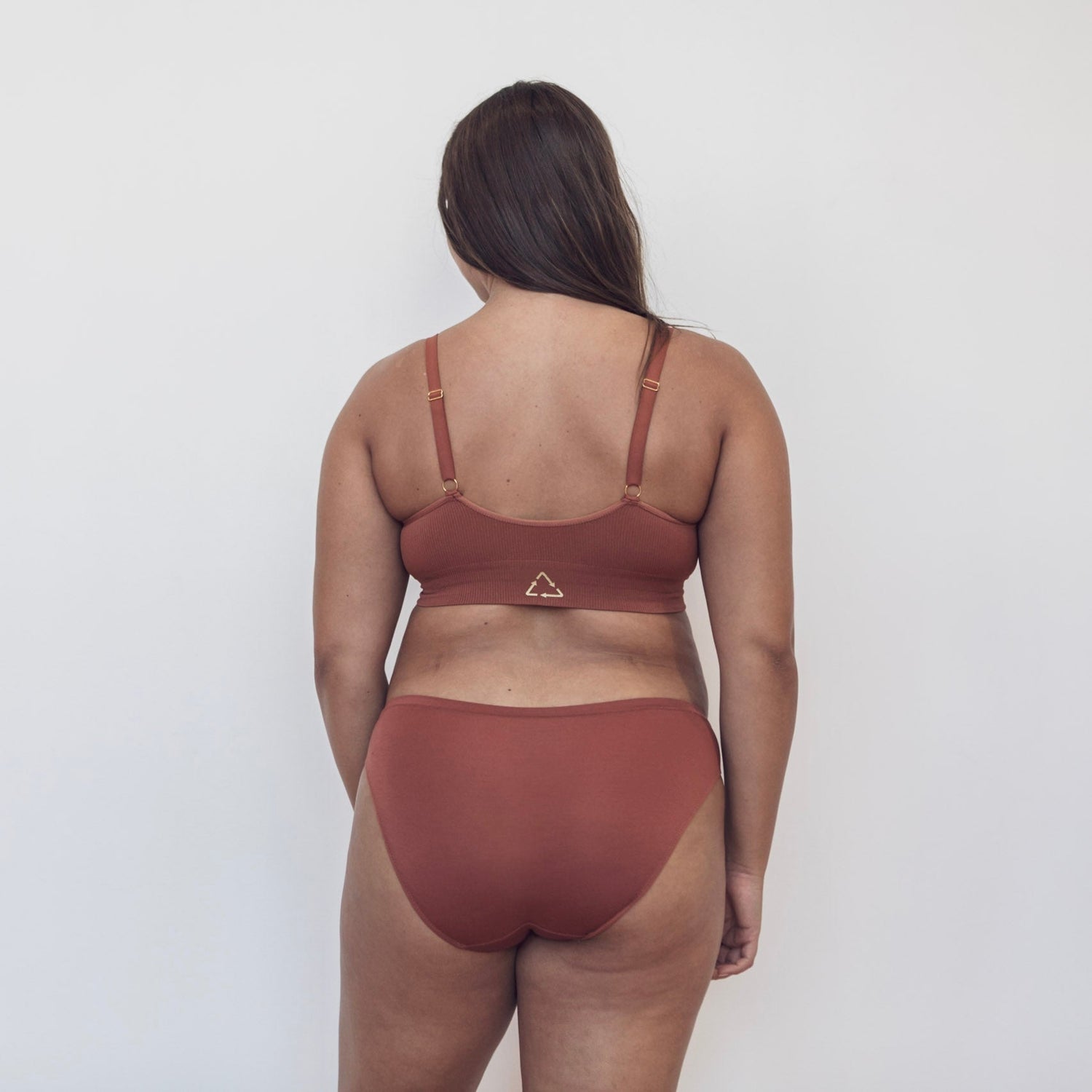 Sustainable clay bikini brief by Underwear for Humanity. ethical, sustainable. Lower rise, full coverage seat, soft tencel, breathable. 